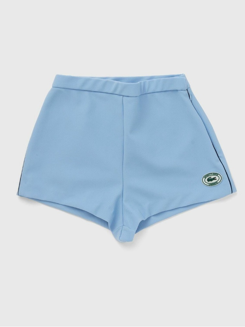 Sporty & Rich x Lacoste Logo Patch Mini Tennis Shorts Light Blue size 36 XS